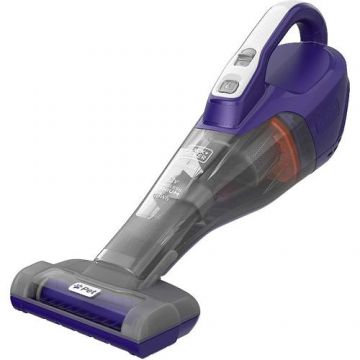 Aspirator cu acumulator inchPETinch, 12V, 1.5 Ah, Black&Decker, cu accesorii incluse, tip DVB315JP-QW, special pentru par de animale de companie