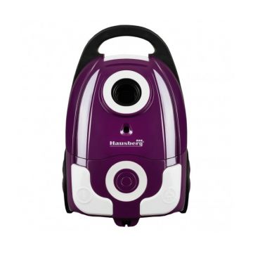 Aspirator cu sac panza Hausberg HB-2004MV, 700W, Capacitate  3L, Mov