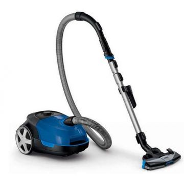 Aspirator cu sac Philips Performer Active FC8575/09, 4l, 650W, Clasa A (Albastru/Negru)