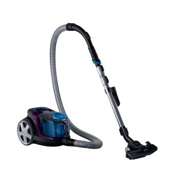 Aspirator fara sac Philips PowerPro Compact FC9333/09, 650 W, PowerCyclone 5, Perii TriActive, Parchet, Filtru Anti-Alergic ECARF, Mov