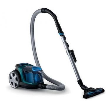 Aspirator fara sac Philips PowerPro FC9334/09, 900W, 1.5l, Clasa A (Negru-Verde)