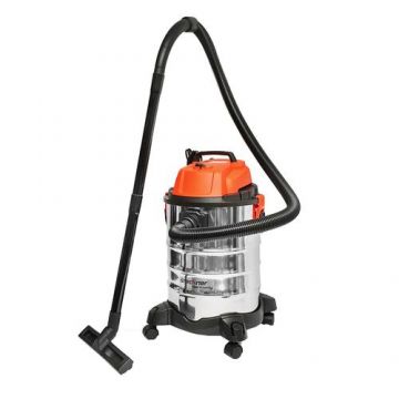 Aspirator profesional industrial volum 30L 220V 1200W corp din inox Breckner Germany