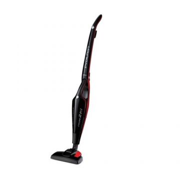 Aspirator vertical fara sac Ariete, Evo 2 in 1 2764, 600 W, Tehnologie Cyclone (Negru/Rosu)