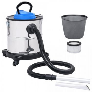 Aspirator de cenușă filtru HEPA, 1200 W, 20 L, oțel inoxidabil