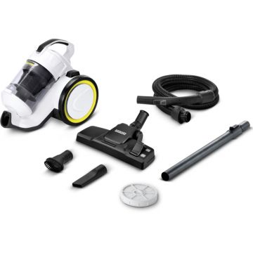 Aspirator Karcher VC 3, fara sac, 700W, 0.9L, Alb/Negru