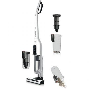 Aspirator vertical BOSCH Athlet BCH65RT25, Autonomie 75min, 0.9l, 25.2V (Alb)