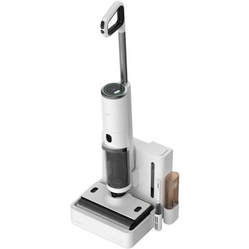 Aspirator Vertical fara Fir DEM -VX910W cu Functie de Mop Acumulator 5000mAh Alb