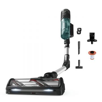 Aspirator vertical fara fir Rowenta X-Force Flex 13.60 RH9A32WO  380W  autonomie 60 min  perie cu LED  panou Smart Control Display  filtrare 99 9%  re