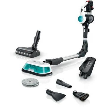 BOSCH Aspirator vetical Bosch Unlimited 7 ProHygienic Aqua BCS71HYG2, Autonomie 40 minute, 3 Moduri functionare, Rezervol XL (Alb) BOSCH Aspirator vetical Bosch Unlimited 7 ProHygienic Aqua BCS71HYG2, Autonomie 40 minute, 3 Moduri functionare, Rezervol XL (Alb)