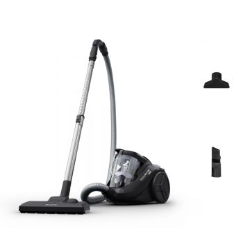 Aspirator fara sac Rowenta Compact Power Cyclonic RO3725EA  750W  recipient praf 1.5L  3 niveluri de filtrare  tub metalic telescopic  duza spatii ing