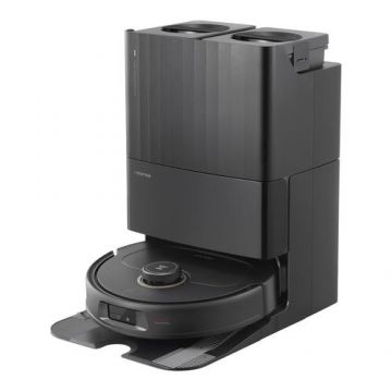 Aspirator robot ROBOROCK QRevo MaxV, 0.33 l, 14.4V, Autonomie max 180 min, Functie mop (Negru)