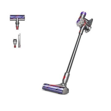 Aspirator vertical Dyson SV25 V8 447026-01, Autonomie 40 minute, Recipient 0.54 l, Putere aspirare 115 AW (Argintiu)