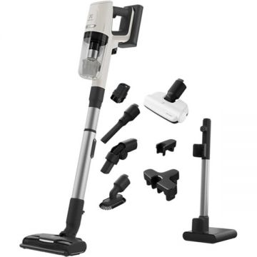 Electrolux Aspirator vertical Electrolux 800 EP81HB25SH, 0.4l, 25.2V, autonomie max 60 min, Crem-Negru