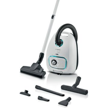 Aspirator Bosch Seria 4 BGB41HYG1H, cu sac, 600W, 4L, Alb