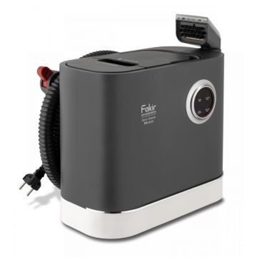 Aspirator cu spalare, abur, apa fierbinte Fakir PR 8038 pt. covoare, canapele, fotolii, tapiterie auto si alte textile, Perie speciala abur geamuri, Curata (54°C) si igienizeaza (97°C), 1600W, Injectie extractie, Gri