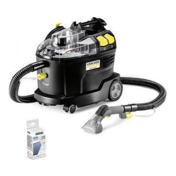 Aspirator cu spalare prin injectie-extractie profesional Karcher Puzzi 8/1 Anniversary Edition, 1200 W, 71 l/s, 12-18 m2/h (Negru)