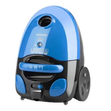 Aspirator Daewoo cu sac de hartie RC-230B-3, 700 W, capacitate sac 2 litri, cotrol putere variabil, tub telescopic, furtun rotativ 360 grade (Albastru)