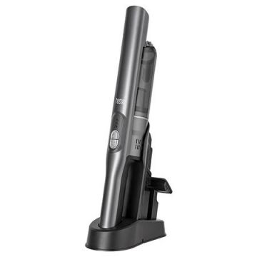 Aspirator de mana Teesa TSA5017, 200 W, Filtru HEPA, Recipient 0.2 l, Autonmie 35 minute (Negru)