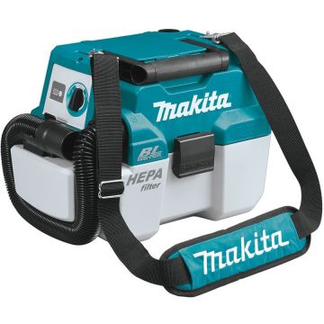 Aspirator Industrial Umed / Uscat DVC750LZX1 LXT 18V 7.5L Functie de Suflare 55W fara Acumulator Inclus Albastru