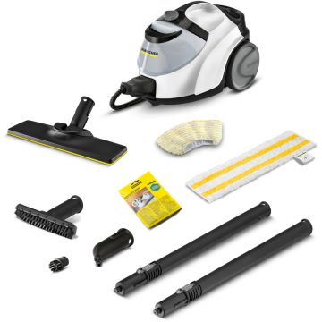 Aspirator Karcher SC 5 EasyFix Iron Plug, de curatat cu abur, 2250W, Alb/Negru