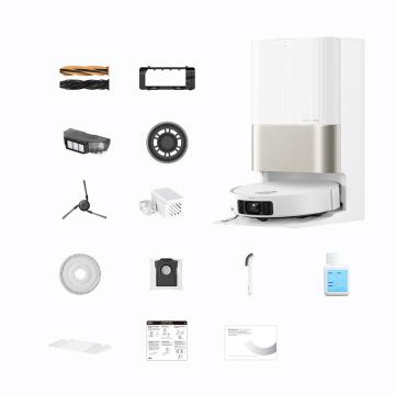 Aspirator robot cu mop Dreame X50 Ultra 20000Pa, 6400mAh, 200 min, Double-Laser+AI+RGB+LED, statie colectare inteligenta, White