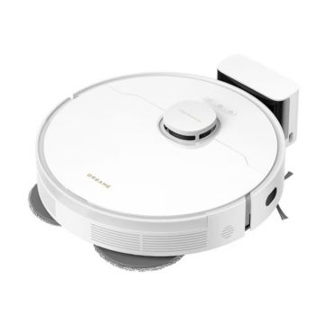 Aspirator robot Dreame 10s Pro Gen2 RLL42SDA, Aspirare uscata si cu spalare, 7000 Pa, 0.45l, Rezervor apa 80ml, Autonomie 180 min, Navigatie AI, Spalare si uscare mop, Alb