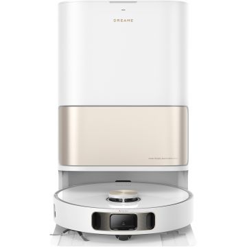 Aspirator robot Dreame L10s Pro Ultra Heat RLL82CE, Aspirare uscata si cu spalare, 7000 Pa, Capacitate praf statie 3.2l, Rezervor apa statie 4.5l, Navigatie AI, Autospalare mop, Alb