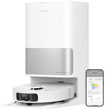 Aspirator robot Dreame L10s Ultra Gen2 RLL32SE, Aspirare uscata si cu spalare, 10000 Pa, Capacitate praf statie 3.2l, Capacitate apa statie 4.5lAutonomie 260 min, Alb