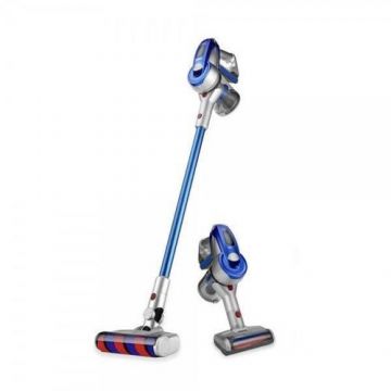 Aspirator vertical 2 in 1 Jimmy JV83, putere 450W ( Motor digital), Autonomie 60 min, Perie anti-acarieni (Albastru)