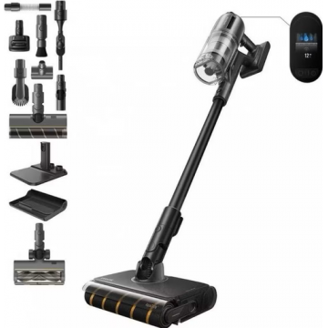 Aspirator vertical Dreame Z30 AquaCycle, 310 AW, 150.000 rpm TurboMotor, Recipient praf 0.6 l, Filtru HEPA, Autonomie 90 minute (Negru)