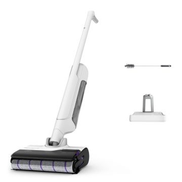Aspirator vertical Rowenta All In One X-Clean 10 GZ7035WO, 230 W, Aspirare uscata, umeda, cu spalare, Recipient praf 0.67/0.79l, 5 moduri curatare, Alb