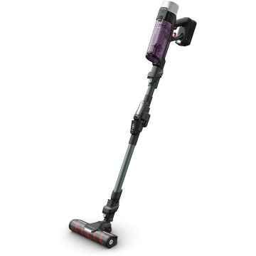 Aspirator vertical Rowenta RH2048WO, 3 trepte, Autonomie 45 minute, Functie Boost, Afisaj LED, 250 W, Iluminare LED, 2 filtre