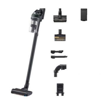 Aspirator vertical Samsung Jet 85 PetPRO VS20C85G2TN, 580 W, Autonomie 60 minute, JetCyclone, Recipient 0.8 l, Motor inverter, EasyClean (Verde)