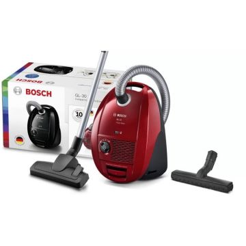 BOSCH Aspirator Bosch GL-30 BSGL 3X22HF, cu sac, 850 W, Rosu BOSCH Aspirator Bosch GL-30 BSGL 3X22HF, cu sac, 850 W, Rosu