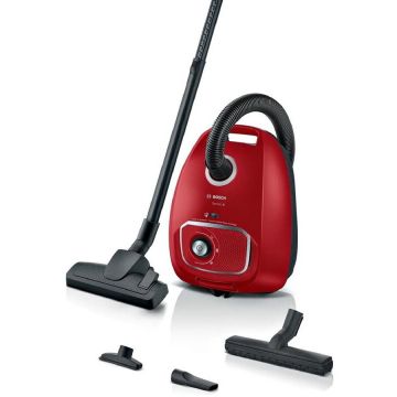 BOSCH Aspirator Bosch, model BGB 41RD3H, 600W, filtrare HEPA, 5.6 kg, Negru-Rosu
