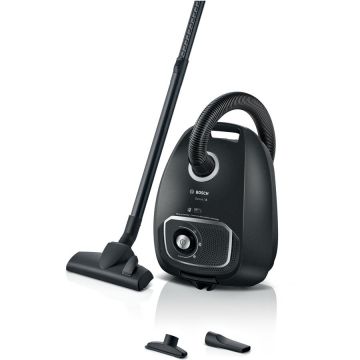 BOSCH Aspirator cu sac Bosch Seria 4 BGB41BA1, 600W, 4 l, Sistem PowerProtect, Control electronic rotativ, Negru