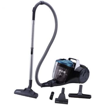 CANDY Aspirator fara sac Hoover Breeze BR71BR30011, 700W, 2 L, Filtru Lavabil EPA, Roata Frontala Rotativa 360° , Negru-Albastru