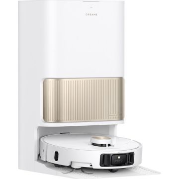 Dreame Aspirator robot Dreame L40s Pro Ultra RLL74CE-WH, detectare a obstacolelor, depasire obstacol 4CM, mop rotativ cu ridicare 10,5 mm, perie lateral extensibil, navigatie AI cu LDS+RGB+LED, perie dubla anti-incurcare, aspirare 19000Pa, Alb