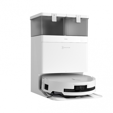 Ecovacs Aspirator robot Ecovacs DEEBOT X8 OMNI WHITE 18000Pa,TruEdge 2.0&3D Edge Sensor,OZMO Roller, Alb