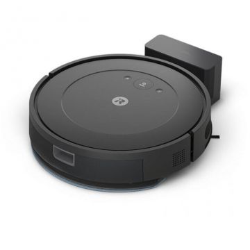 iRobot Aspirator robot cu mopul, spalare cu mop, iRobot Roomba Combo Essential Y011440, 65 W, Negru