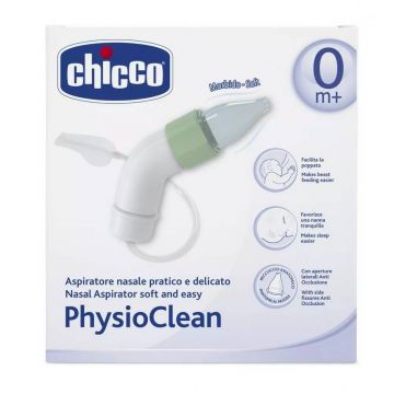 Kit aspirator nazal PhysioClean 0 luni+, 1 bucata, Chicco