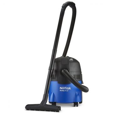 Nilfisk Aspirator auto uscat-umed, Nilfisk Buddy II 12 L, Cylinder vacuum Dry, 250 W, Albastru-Negru