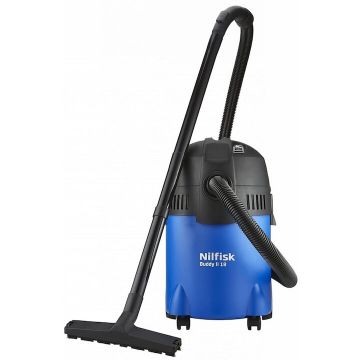 Nilfisk Aspirator premium pentru masina, Nilfisk Buddy II, 18L, 1200 W, uscat-umed, Albastru
