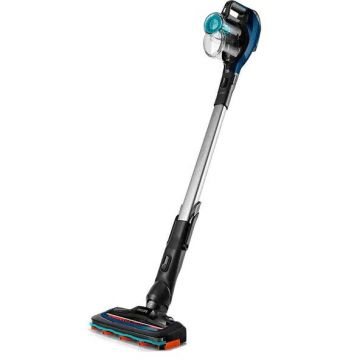 Philips Aspirator vertical PHILIPS SpeedPro Aqua FC6719/01, 0.4l, 21.6V, Autonomie max 50 min, PowerCyclone 7, Albastru-Negru