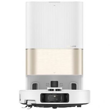 Robot De Aspirare Cu Mop X40 RLX63CE-2 Ultra Complete 12000Pa Statie Automata De Golire 3.2L 6400mAh Autonomie Pana La 200Min Alb