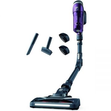 Rowenta Aspirator vertical ROWENTA X-Force Flex 8.60 Allergy RH9638WO, 44 W, autonomie 35 min, iluminare LED, functie BOOST, pachet alergy, Albastru&Violet