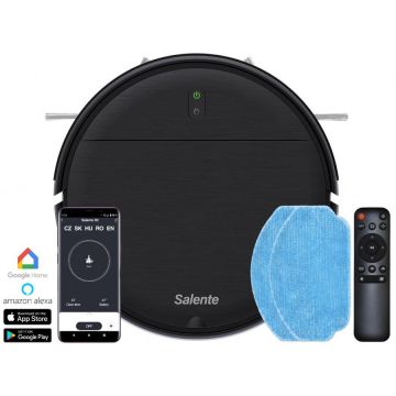 SALENTE Aspirator robot Salente R2, RTX-R2 (curățare cu apă și stație de încărcare), 2500 mAh, Negru