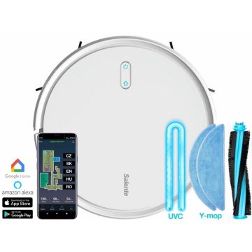 SALENTE Salente RTX-G4-WH, G4, aspirator robot (ștergere cu apă și sterilizare UVC), 2000 Pa, 2600mAh, Alb