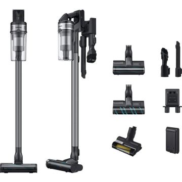 Samsung Aspirator vertical Samsung, 0.8 L, 550 W, filtru HEPA, acumulator, gri
