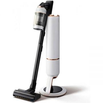 Samsung Aspirator vertical Samsung VS20B95823W 2-in-1 stick vacuum , 210 W , Multiciclonic, Litiu-Ion, Negru-Alb Samsung Aspirator vertical Samsung VS20B95823W 2-in-1 stick vacuum , 210 W , Multiciclonic, Litiu-Ion, Negru-Alb